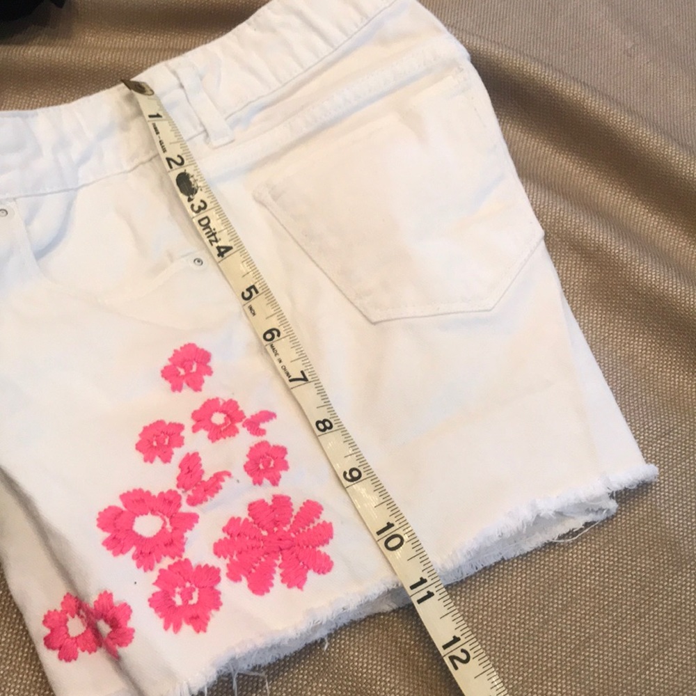 3/$10 Arizona Shortie Shorts 💝 white/hot pink - Picture 7 of 7